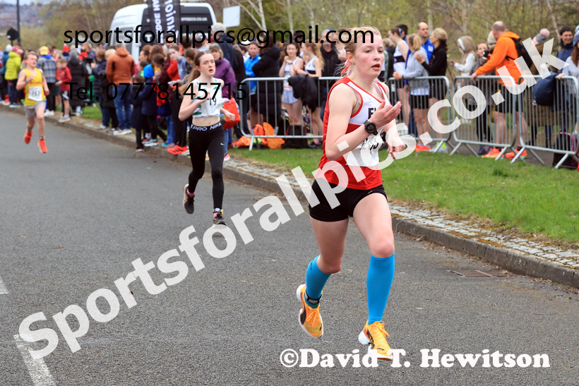 Boys and Girls Under-16s, 2026 Elswick Harriers Good Friday Road Relays and Young Athletes, Newburn,  Newcastle upon Tyne. Photo: David T. Hewitson/Sports for All Pics